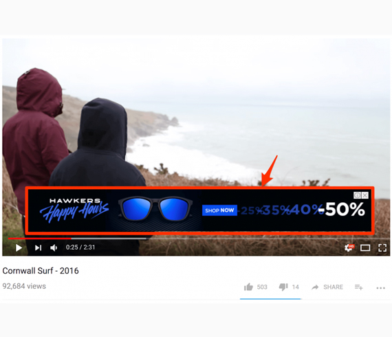 In video Overlay Ads